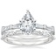 18K White Gold Memoir Baguette Diamond Ring (1/2 ct. tw.) with Dominique Diamond Ring (1/3 ct. tw.)