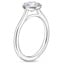 18K White Gold Petite Luna 1.5mm Bezel Ring, smallside view