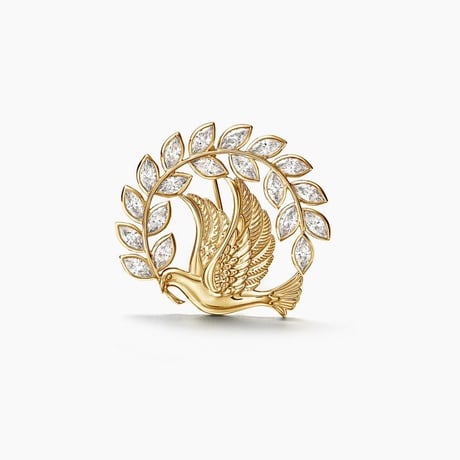 Jane Goodall Lab Diamond Peace Brooch
