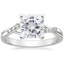 Platinum Chamise Diamond Ring (1/15 ct. tw.), smalltop view