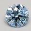 1.06 Ct. Fancy Blue Round Lab Grown Diamond