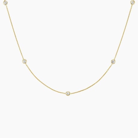 Bezel Strand 18 in. Diamond Necklace (1/3 ct. tw) - Brilliant Earth