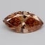 3.12 Ct. Fancy Orangy Brown Marquise Lab Grown Diamond