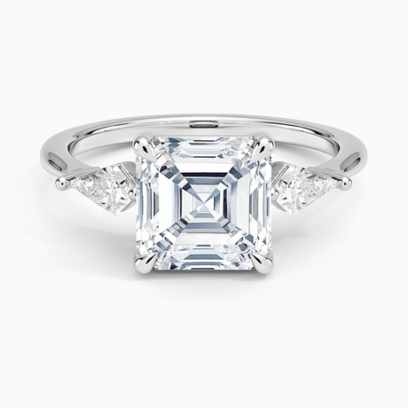 18K White Gold Luxe Cometa Three Stone Diamond Ring (1/3 ct. tw.)