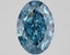 2.32 Ct. Fancy Vivid Blue Oval Lab Grown Diamond