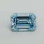 0.49 Ct. Fancy Intense Blue Emerald Lab Grown Diamond