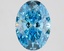 1.84 Ct. Fancy Vivid Blue Oval Lab Grown Diamond