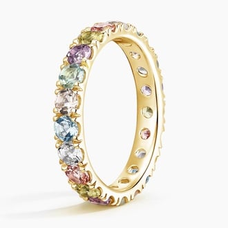Pastel Multi Colored Gemstone Ring