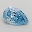 0.31 Ct. Fancy Vivid Blue Pear Lab Grown Diamond