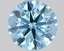1.35 Ct. Fancy Vivid Blue Round Lab Grown Diamond