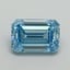 1.52 Ct. Fancy Vivid Blue Emerald Lab Grown Diamond