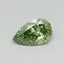 0.32 Ct. Fancy Vivid Green Pear Lab Grown Diamond