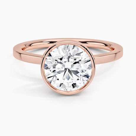 14K Rose Gold Noemi Bezel Ring