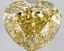 5.03 Ct. Fancy Intense  Yellow Heart Lab Grown Diamond