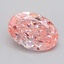 2.17 Ct. Fancy Vivid  Pink Oval Lab Grown Diamond
