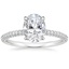 18K White Gold Valencia Diamond Ring (1/3 ct. tw.), smalltop view