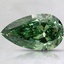 1.66 Ct. Fancy Vivid Pacific Green Pear Lab Grown Diamond, smalltop view