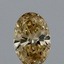 0.33 Ct. Fancy Yellow Oval Lab Grown Diamond
