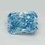 10.66 Ct. Fancy Vivid Blue Radiant Lab Grown Diamond