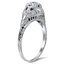 The Timila Ring, smalltop view on a hand