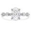 Custom Hidden Halo Shared Prong Diamond Ring