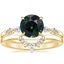 18K Yellow Gold Petite Versailles Diamond Ring (1/6 ct. tw.) with Lunette Diamond Ring