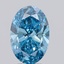 3.05 Ct. Fancy Vivid Blue Oval Lab Grown Diamond