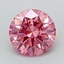 1.12 Ct. Fancy Vivid Pink Round Lab Grown Diamond