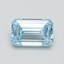 1.12 Ct. Fancy Intense Blue Emerald Lab Grown Diamond