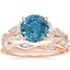 14K Rose Gold Luxe Secret Garden Diamond Ring (3/4 ct. tw.) with Winding Willow Diamond Ring
