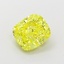 1.35 Ct. Fancy Vivid  Yellow Cushion Lab Grown Diamond