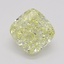 0.70 Ct. Fancy Yellow Cushion Diamond