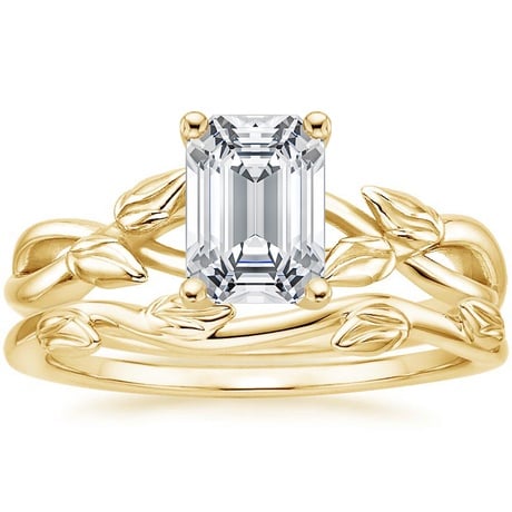 18K Yellow Gold Budding Willow Ring with Winding Willow Ring