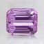 7.3x6.2mm Unheated Pink Emerald Sapphire, smalltop view