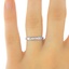 The Levene Ring, smalltop view on a hand