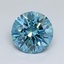 2.36 Ct. Fancy Vivid Malibu Blue Round Lab Grown Diamond