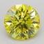 2.01 Ct. Fancy Vivid  Yellow Round Lab Grown Diamond