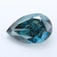 6.72 Ct. Fancy Deep Blue Green Pear Lab Grown Diamond