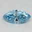 0.55 Ct. Fancy Vivid Blue Marquise Lab Grown Diamond