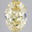 5.01 Ct. Fancy Intense Yellow Oval Lab Grown Diamond