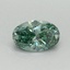 0.46 Ct. Fancy Vivid Pacific Green Oval Lab Grown Diamond