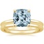 18KY Aquamarine Perfect Fit Bridal Set, smalltop view