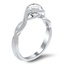 Ellipsis Diamond Solitaire Ring, smallside view