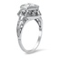The Joetta Ring, smalltop view on a hand