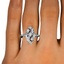 The Tiber Ring, smallzoomed in top view on a hand
