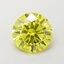 1.06 Ct. Fancy Vivid  Yellow Round Lab Grown Diamond