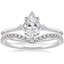 18K White Gold Luminesce Diamond Ring with Flair Diamond Ring (1/6 ct. tw.)