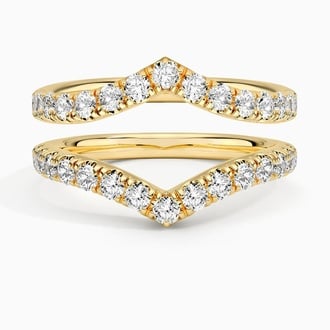 Flair Nested Lab Diamond Ring Stack (7/8 ct. tw.) in 18K Yellow Gold