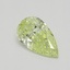0.33 Ct. Fancy Light Greenish Yellow Pear Diamond