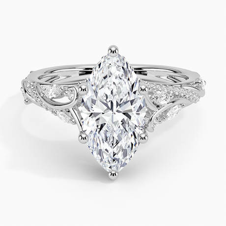 Platinum Begonia Vine Diamond Ring (1/2 ct. tw.)